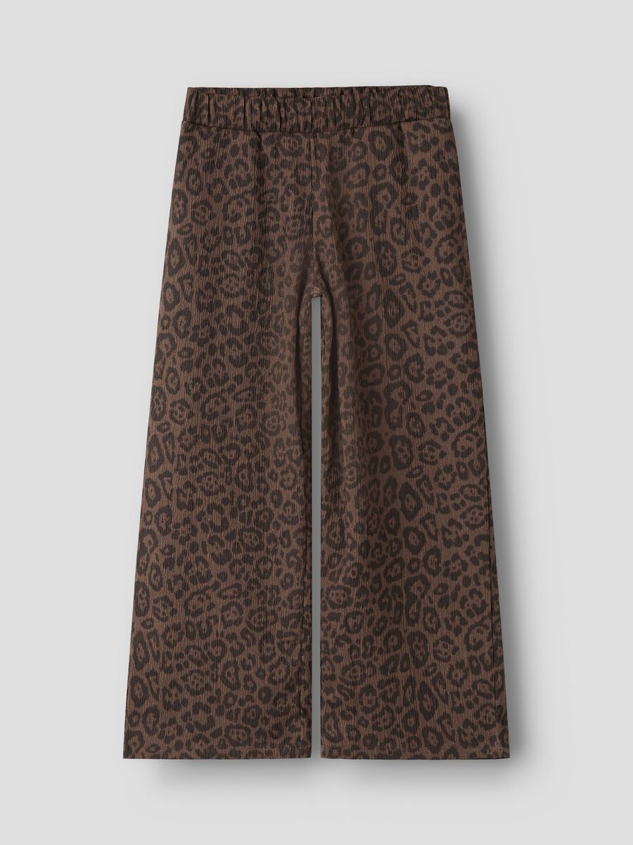 Carousel image 1 WIDE LEG TROUSERS, Chocolate Brown