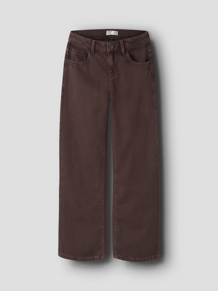 Carousel image 1 WIDE LEG JEANS, Chocolate Plum