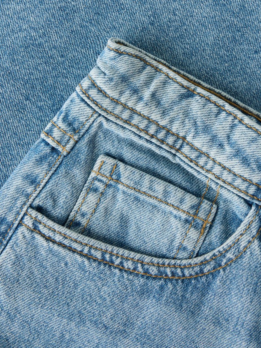 Carousel image 6 BAGGY JORTS DENIM SHORTS, Medium Blue Denim
