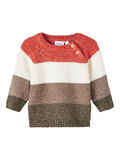 Name it COLOR BLOCK KNITTED PULLOVER, Rooibos Tea, highres - 13207104_RooibosTea_001.jpg