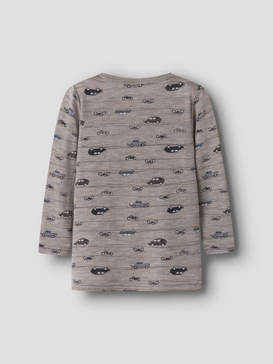 Carousel image 4 MERINO WOOL LONG SLEEVED TOP, Satellite