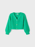 name it BALLOON SLEEVED KNITTED CARDIGAN, Emerald, highres - 13209976_Emerald_003.jpg