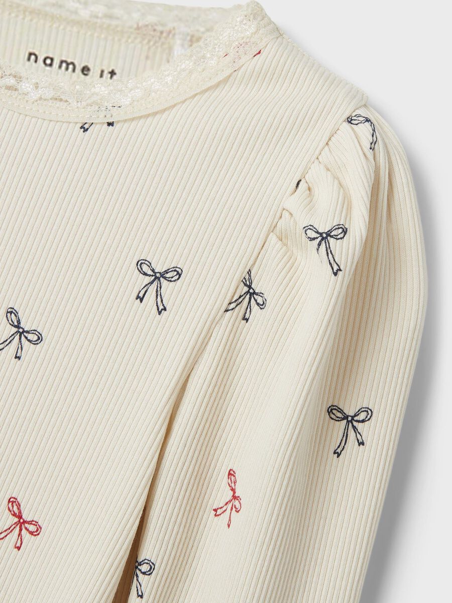 name it SLIM FIT -MALLISET PITKÄHIHAINEN TOPPI, White Swan, highres - 13240554_WhiteSwan_005.jpg