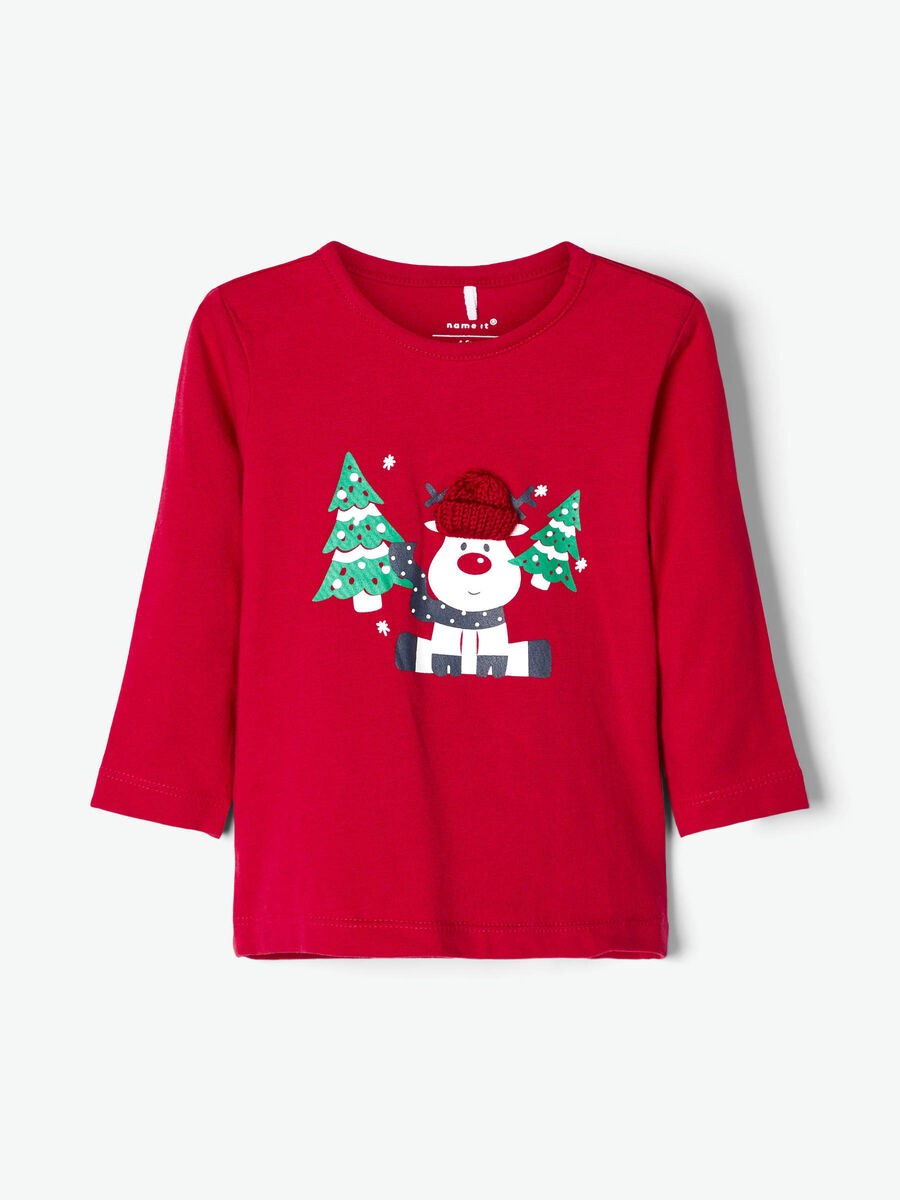 Name it CHRISTMAS APPLIQUE LONG-SLEEVED T-SHIRT, Jester Red, highres - 13171191_JesterRed_003.jpg