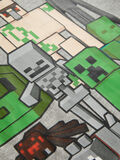 Name it MINECRAFT-PRINTET LANGÆRMET T-SHIRT, Grey Melange, highres - 13177213_GreyMelange_006.jpg