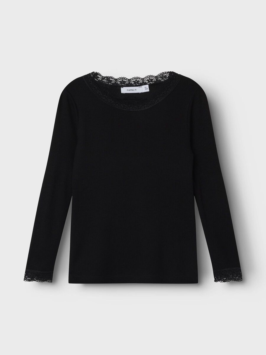 name it SMAL PASSFORM LÅNGÄRMAD TOPP, Black, highres - 13241890_Black_003.jpg