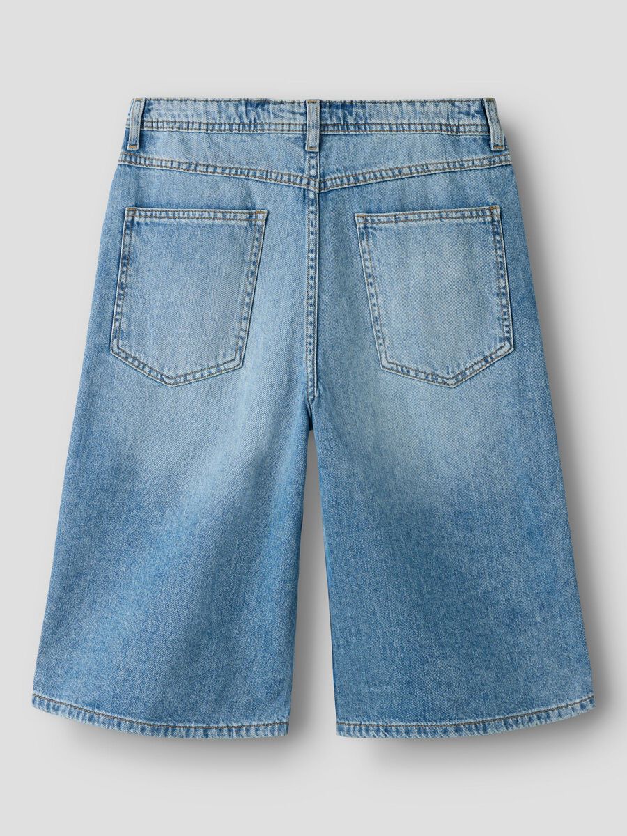 Carousel image 4 BAGGY JORTS DENIM SHORTS, Medium Blue Denim
