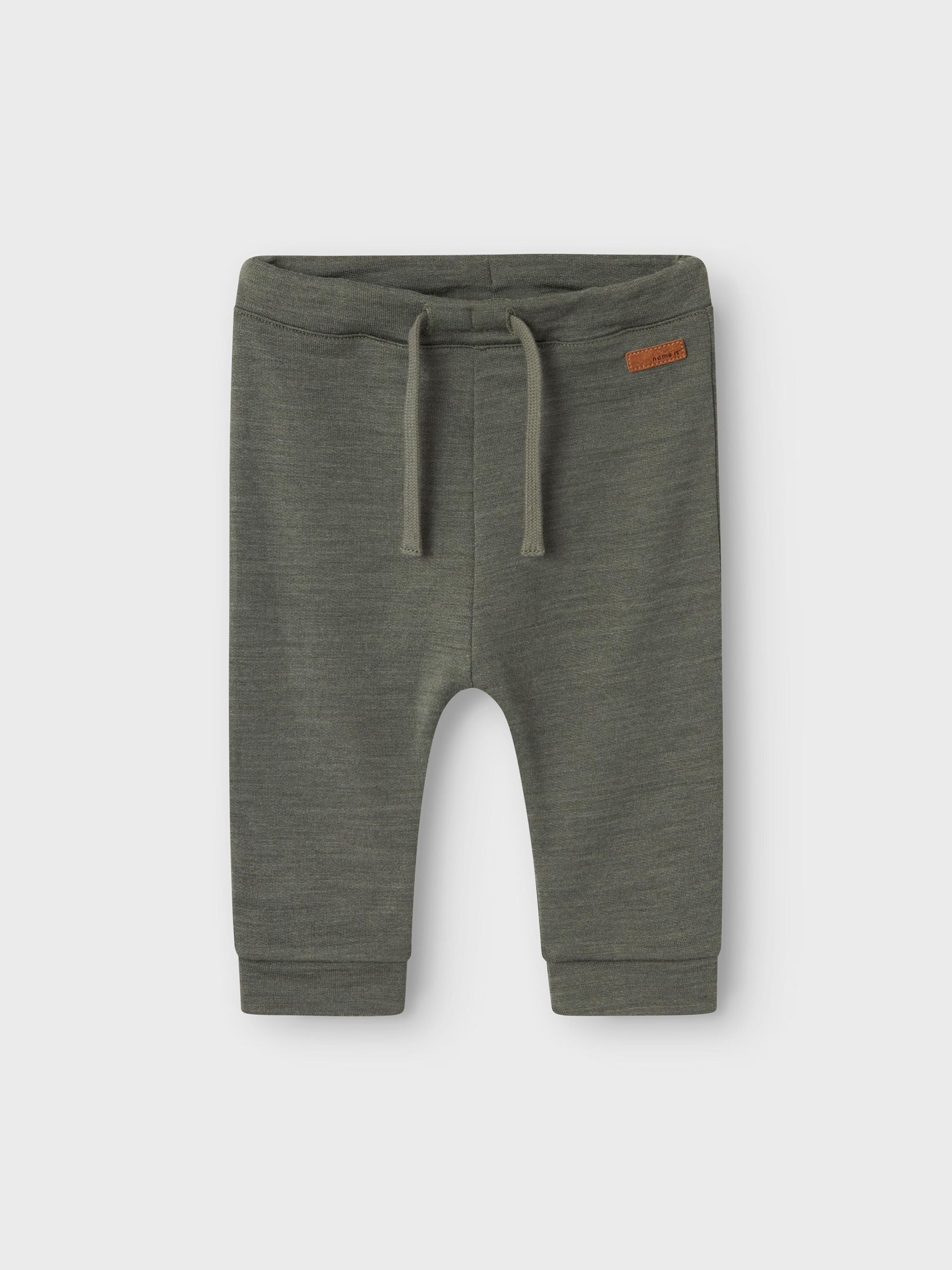 MERINO WOOL SWEAT PANTS Niemowl ta Ch opcy Grey NAME IT Polska