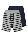 Name it 2-PACK SWEAT SHORTS, Grey Melange, highres - 13180032_GreyMelange_001.jpg