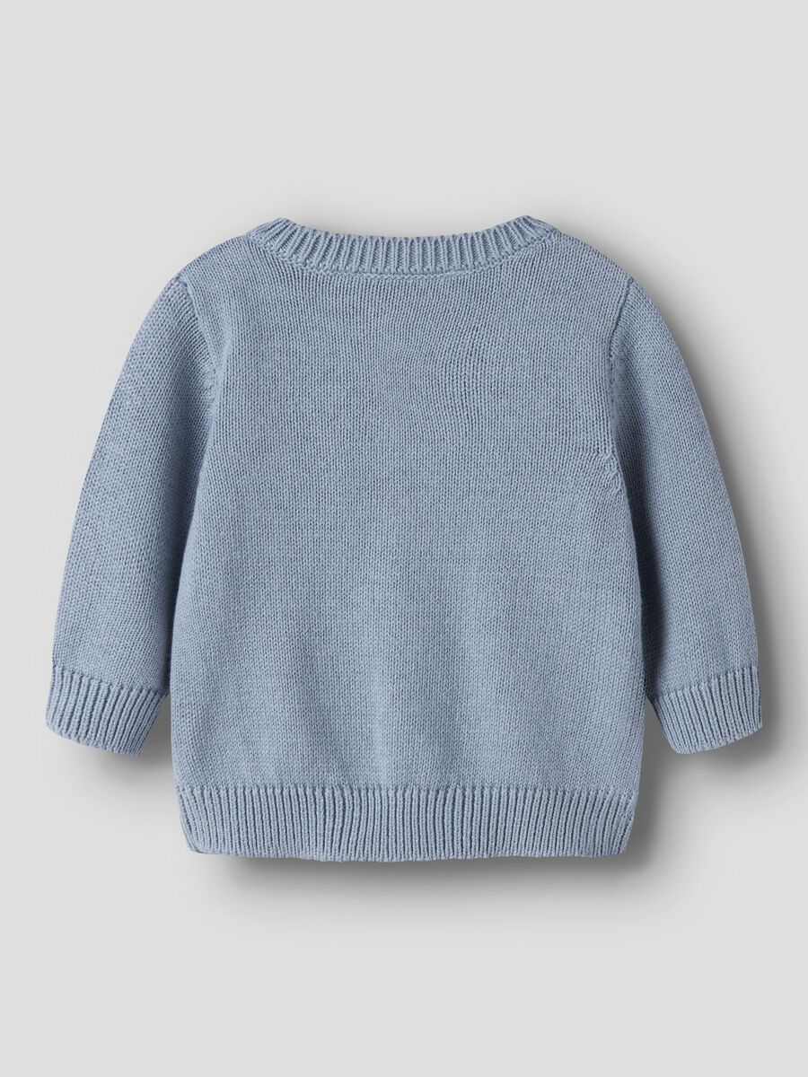 Product carousel image 2 ORGANIC COTTON CARDIGAN, Ashley Blue