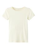 Name it RIB SLIM FIT T-SHIRT, Lemon Icing, highres - 13200573_LemonIcing_001.jpg