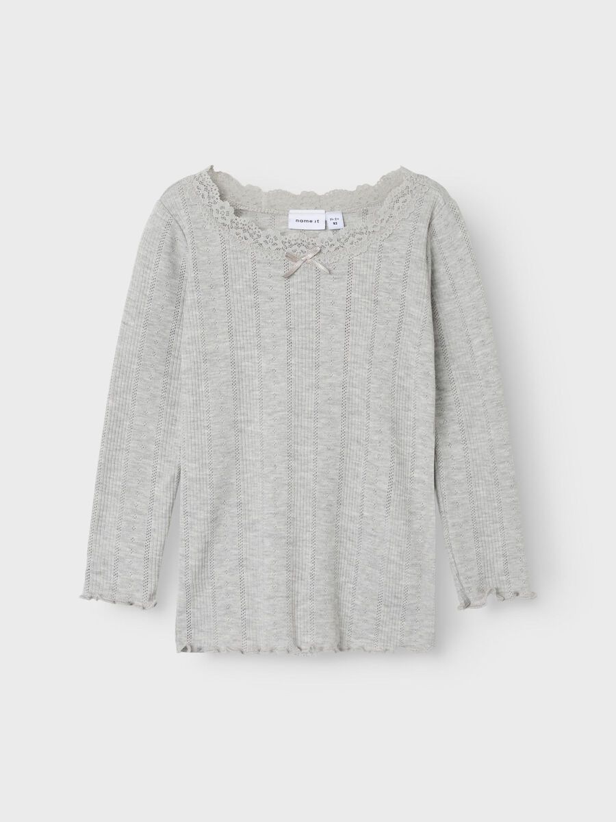 name it SLIM FIT LONG SLEEVED TOP, Grey Melange, highres - 13239778_GreyMelange_003.jpg