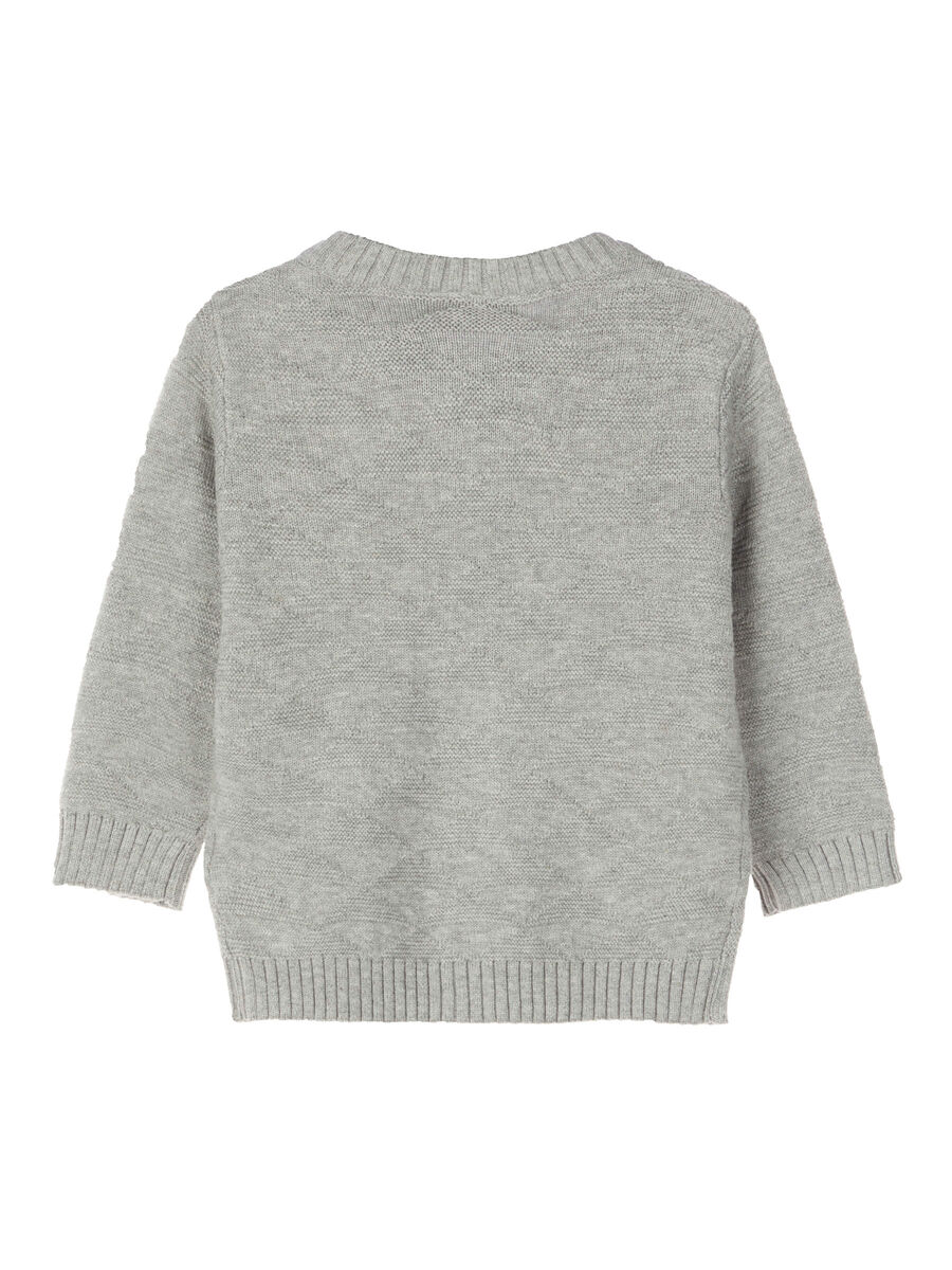 Name it COTON CARDIGAN EN MAILLE, Grey Melange, highres - 13169912_GreyMelange_002.jpg