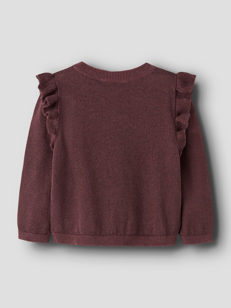 Carousel image 2 REGULAR FIT KNITTED CARDIGAN, Wild Ginger
