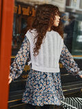 Product image thumbnail - EN MOUSSELINE ROBE, Dark Sapphire | 2