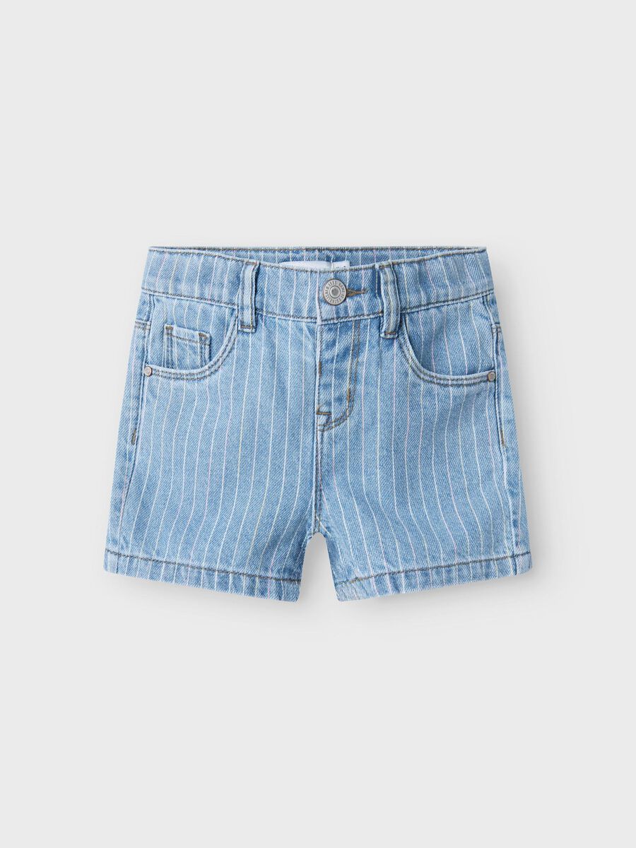 name it REGULAR FIT DENIM SHORTS, Light Blue Denim, highres - 13239970_LightBlueDenim_1166748_003.jpg