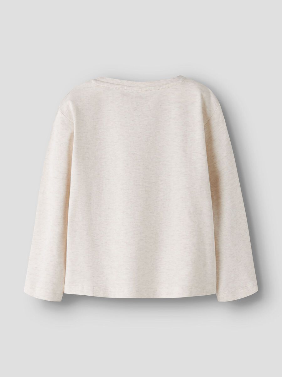 Product carousel image 2 ORGANIC COTTON LONG SLEEVED TOP, Peyote Melange