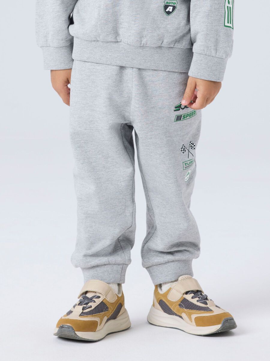 Product carousel image 1 ORGANIC COTTON SWEAT PANTS, Grey Melange