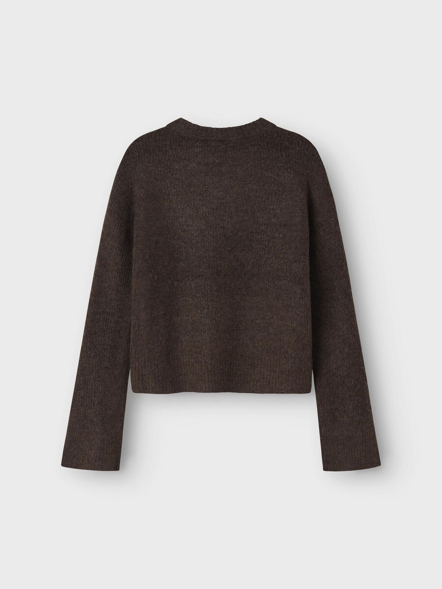 name it RELAXED FIT RIB KNITTED PULLOVER, Chocolate Brown, highres - 13248265_ChocolateBrown_002.jpg