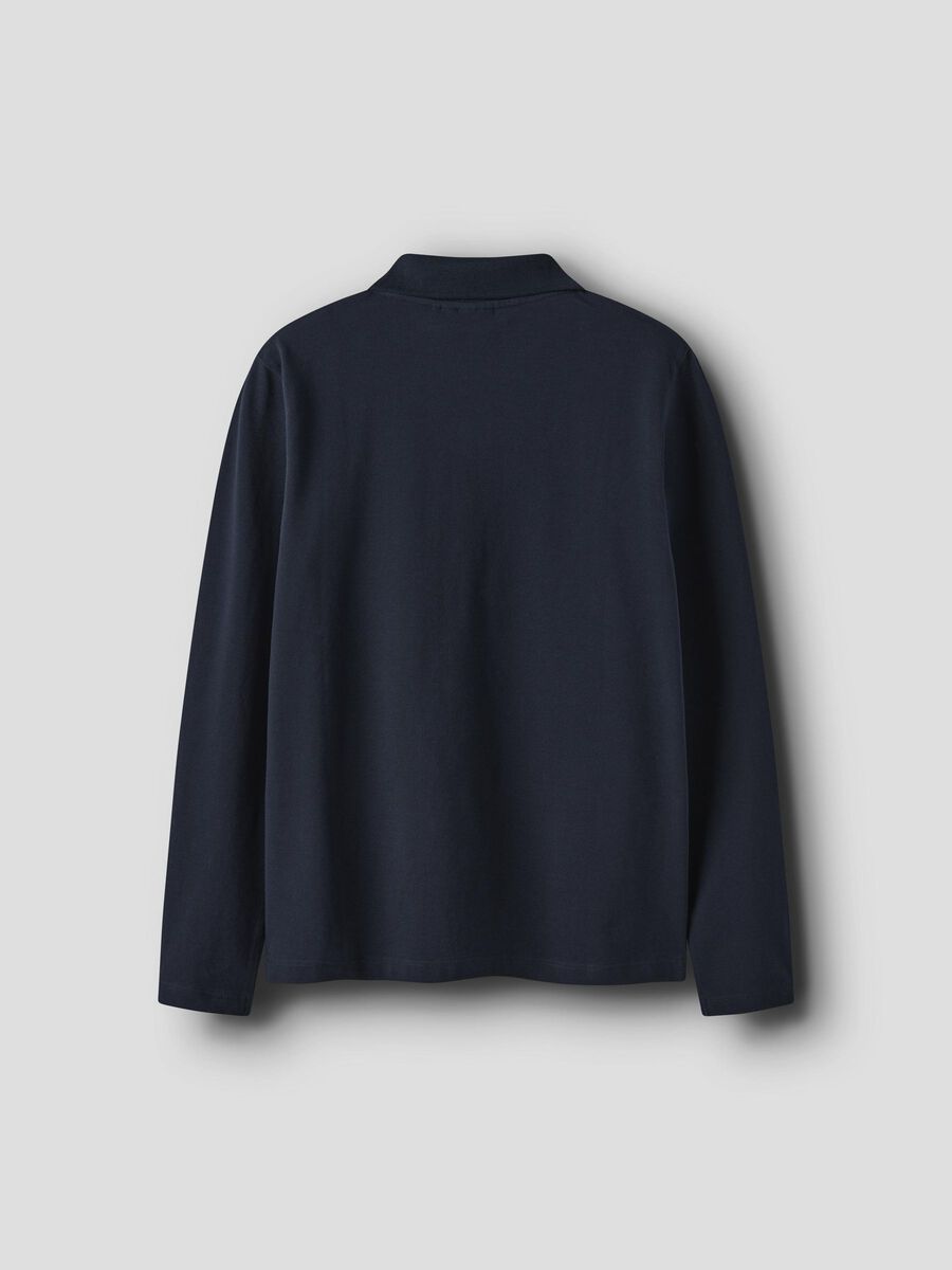 name it ORGANIC COTTON POLO SHIRT, Dark Sapphire, highres - 13245628_DarkSapphire_002.jpg