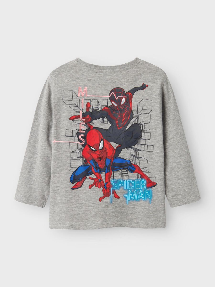 name it SPIDERMAN T-SHIRT, Grey Melange, highres - 13238420_GreyMelange_002.jpg