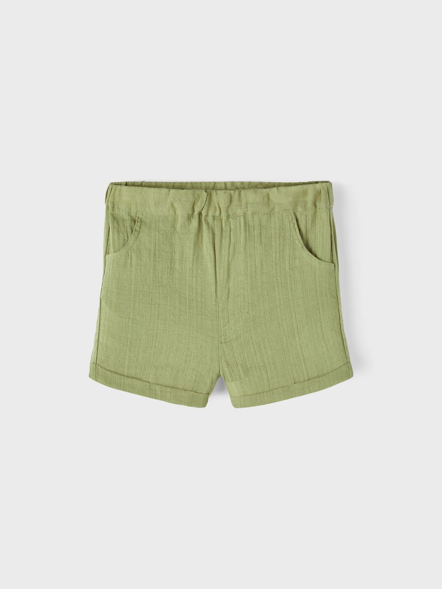 Name it ORGANIC COTTON SHORTS, Sage, highres - 13218189_Sage_003.jpg