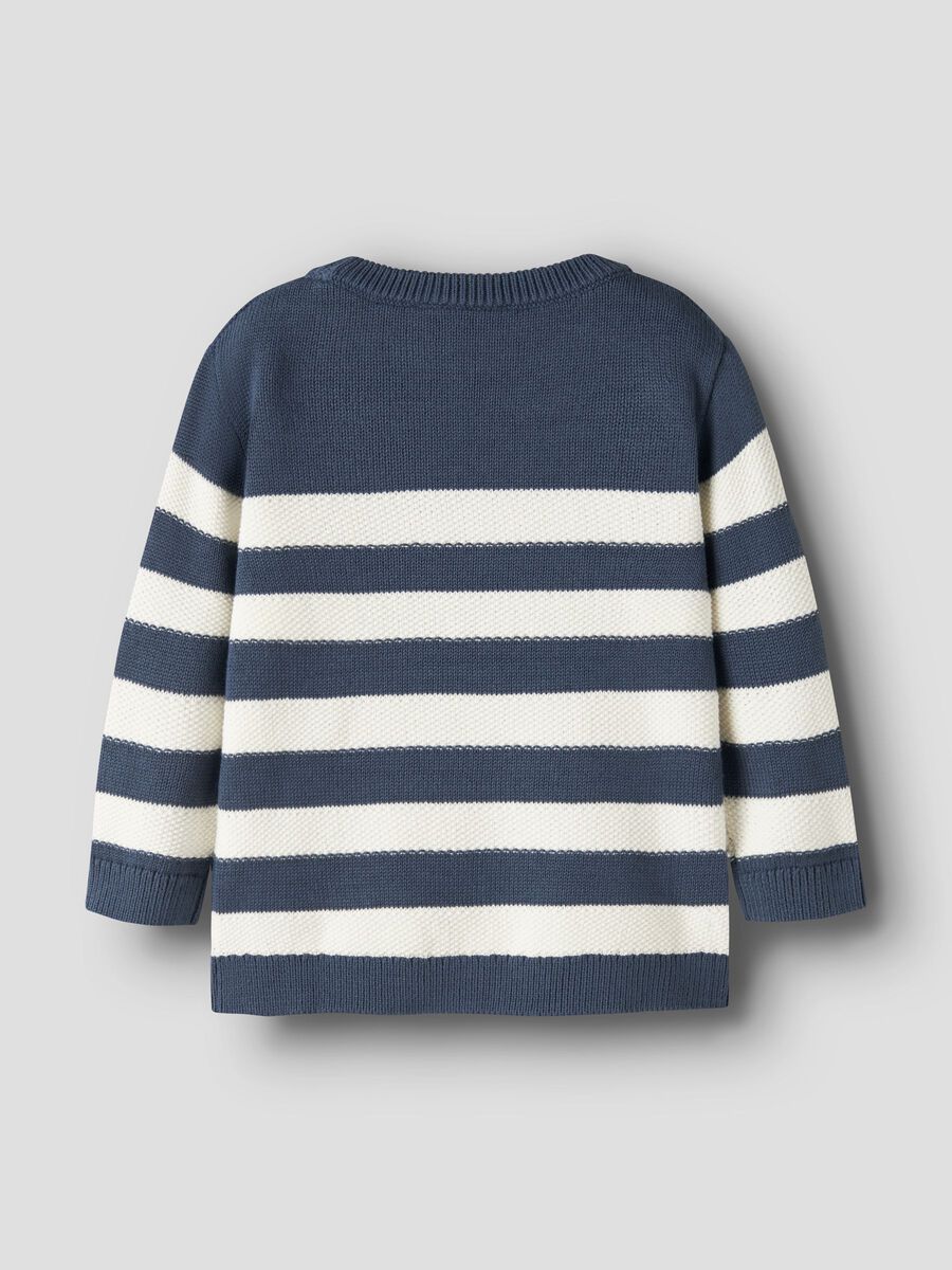 Product carousel image 2 COTON BIOLOGIQUE PULL EN MAILLE, Vintage Indigo
