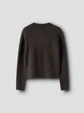 Product image thumbnail - REGULAR FIT KNITTED CARDIGAN, Chocolate Brown | 4