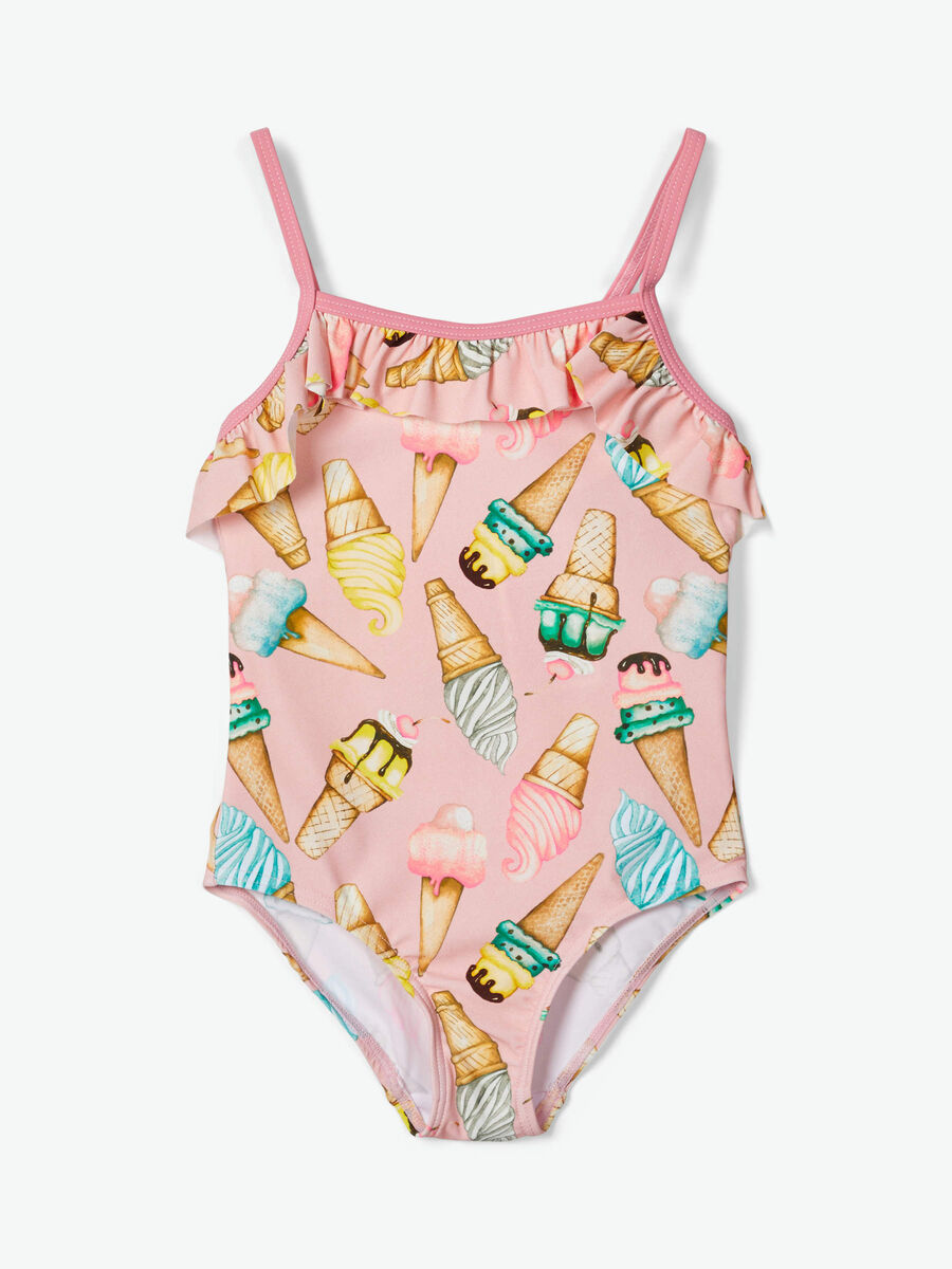 Name it ICE CREAM PRINT SWIMSUIT, Pink Nectar, highres - 13174887_PinkNectar_003.jpg