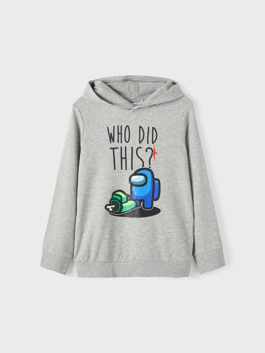name it AMONG US HOODED SWEATSHIRT, Grey Melange, highres - 13200622_GreyMelange_003.jpg