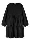 Name it OVERSIZE TIERED COTTON DRESS, Black, highres - 13192654_Black_001.jpg
