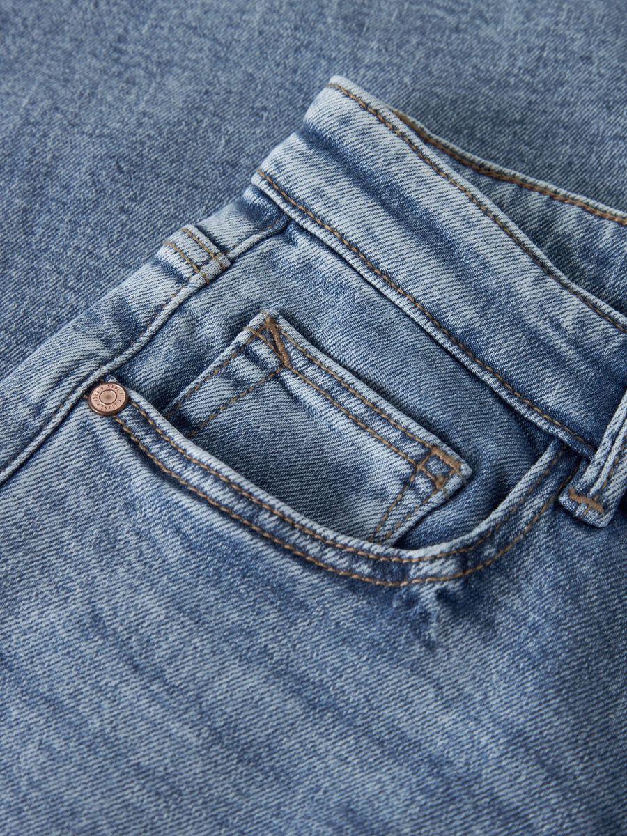 Carousel image 6 EXTRA WIDE LEG JEANS, Medium Blue Denim