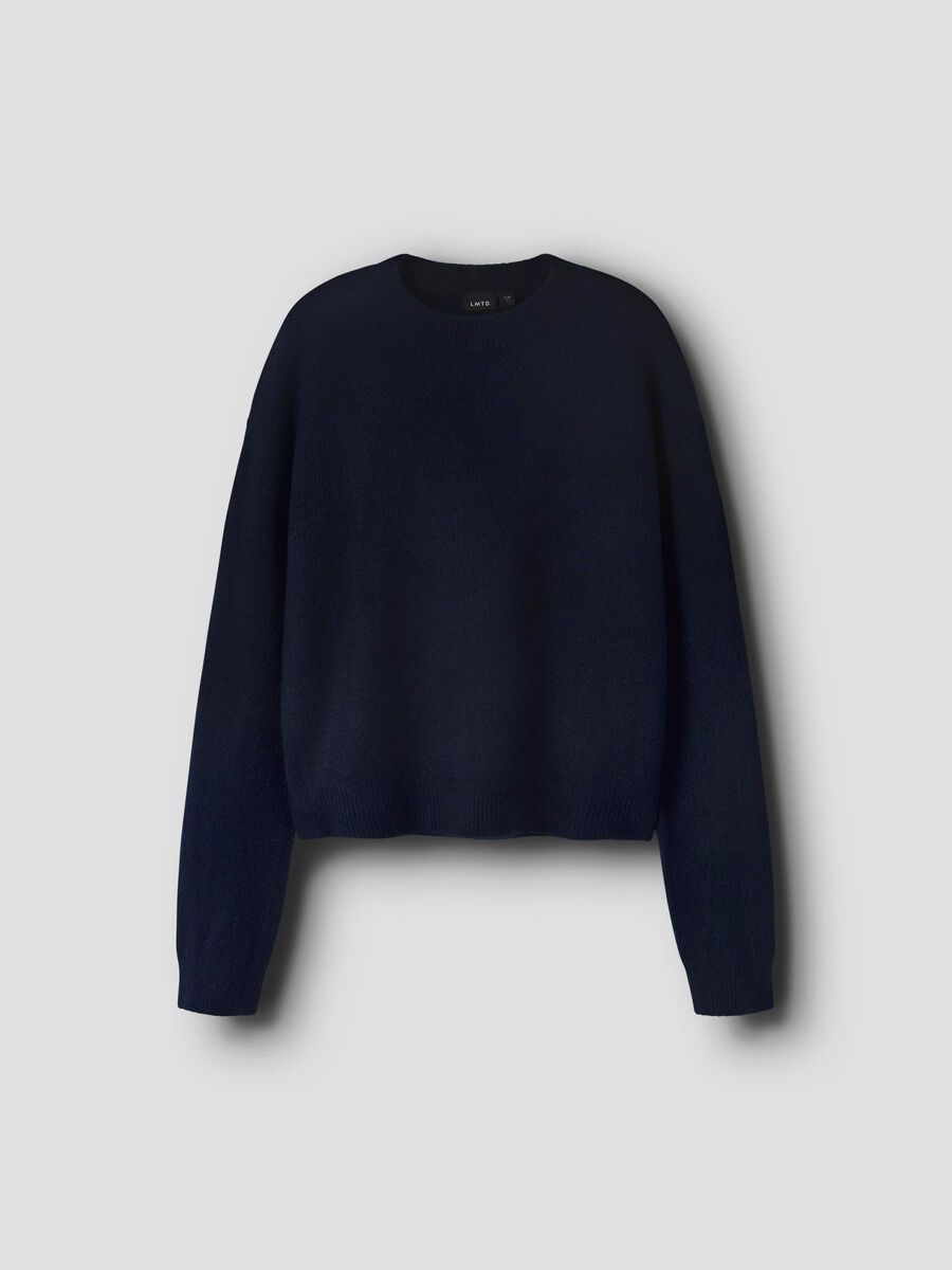 name it LONG SLEEVED KNITTED PULLOVER, Dark Sapphire, highres - 13235059_DarkSapphire_1207681_003.jpg