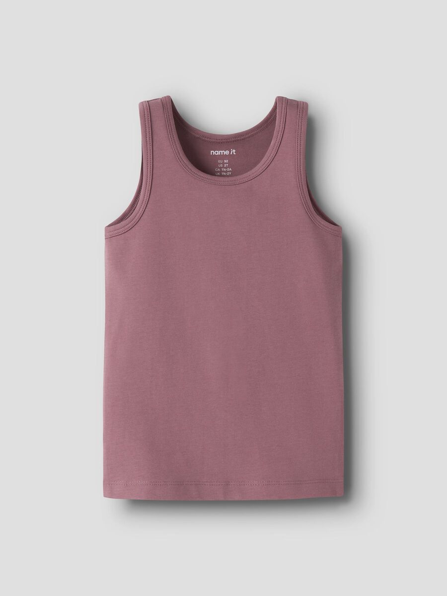 Carousel image - 2 PACK ORGANIC COTTON TANK TOP, Violet Ice | 4