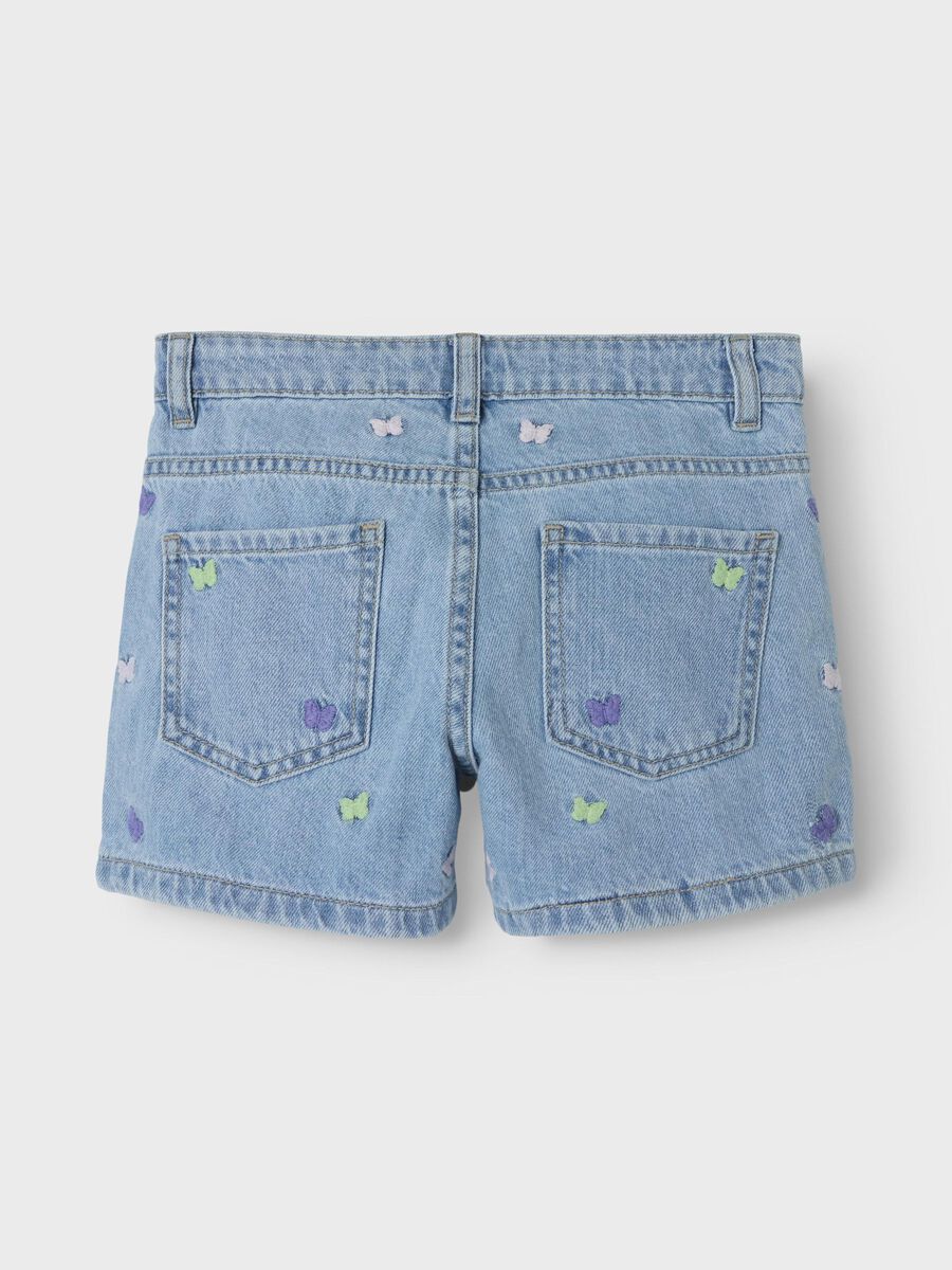 name it REGULAR FIT DENIM SHORTS, Light Blue Denim, highres - 13229316_LightBlueDenim_1182472_002.jpg