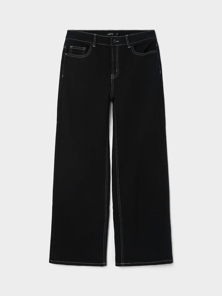 Name it HIGH-WAIST WIDE LEG BROEK, Black, highres - 13208412_Black_003.jpg