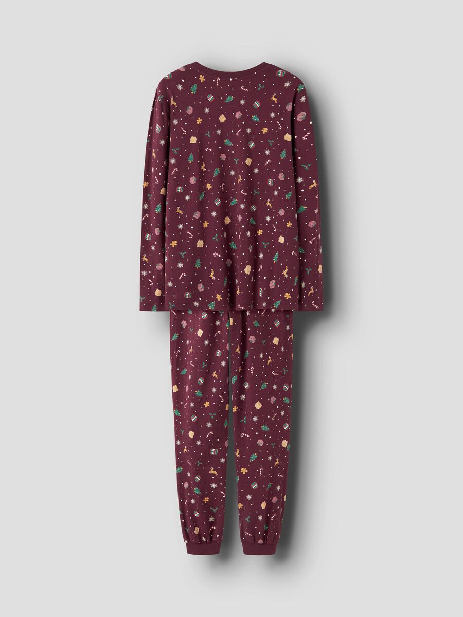 Carousel image - CHRISTMAS ADULT NIGHTSET, Burgundy | 2