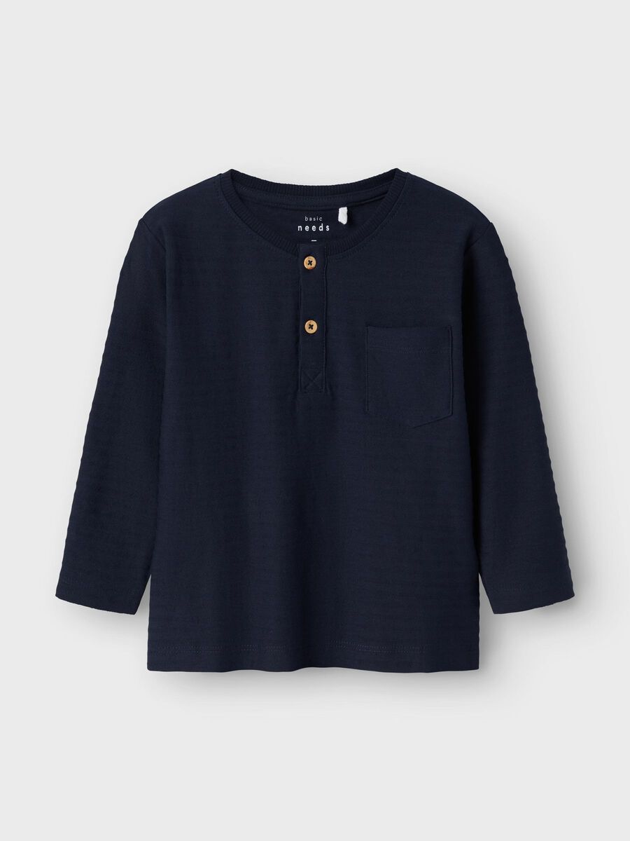 name it REGULAR FIT TOP MET LANGE MOUWEN, Dark Sapphire, highres - 13235087_DarkSapphire_003.jpg