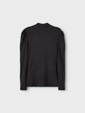 Name it HIGH NECK PUFF SLEEVE T-SHIRT, Black, highres - 13197221_Black_002.jpg