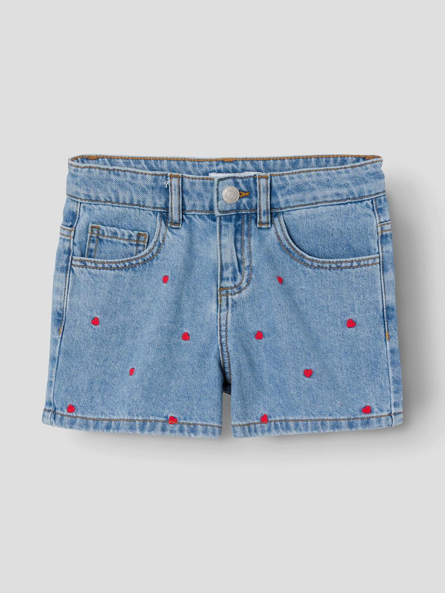 name it REGULAR FIT DENIM SHORTS, Light Blue Denim, highres - 13229316_LightBlueDenim_1103019_003.jpg