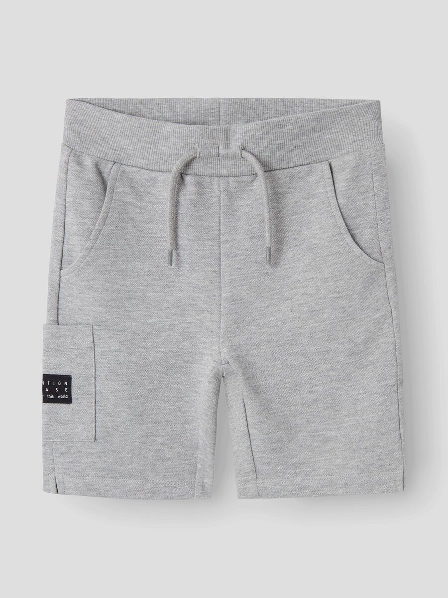 name it LONG SWEAT SHORTS, Grey Melange, highres - 13230041_GreyMelange_003.jpg