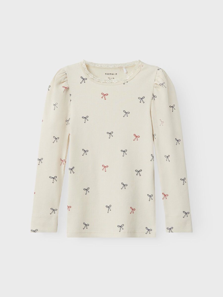 name it SLIM FIT -MALLISET PITKÄHIHAINEN TOPPI, White Swan, highres - 13240554_WhiteSwan_003.jpg