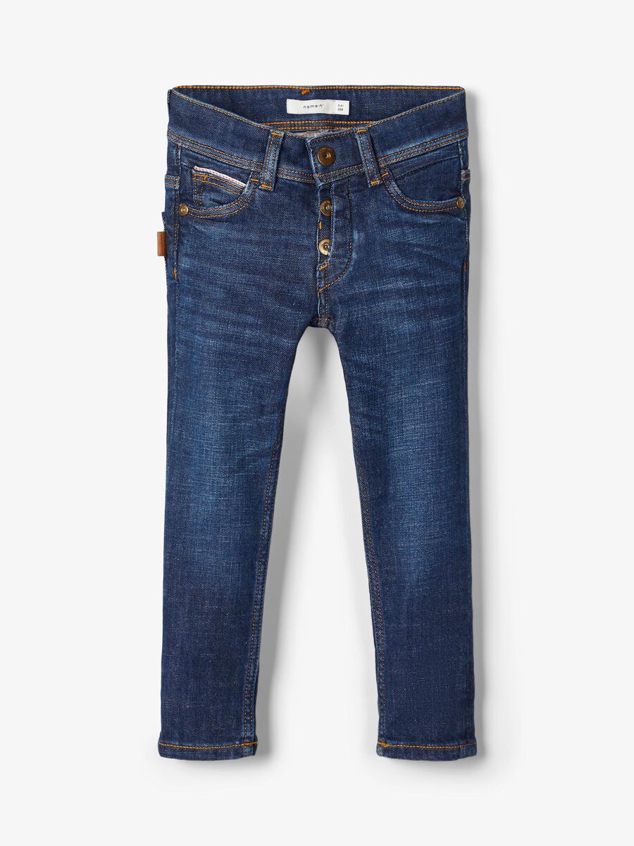 name it SLIM FIT JEANS, Dark Blue Denim, highres - 13174566_DarkBlueDenim_003.jpg