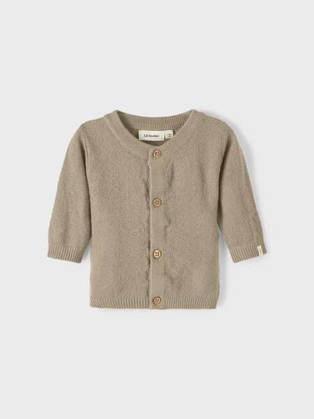 Name it LONG SLEEVED KNITTED CARDIGAN, White Pepper, highres - 13215448_WhitePepper_003.jpg