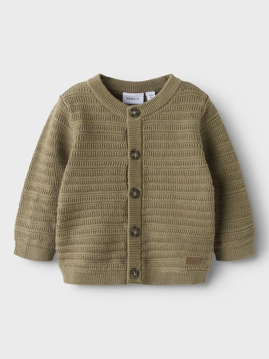name it ORGANIC COTTON KNITTED CARDIGAN, Elmwood, highres - 13239813_Elmwood_003.jpg