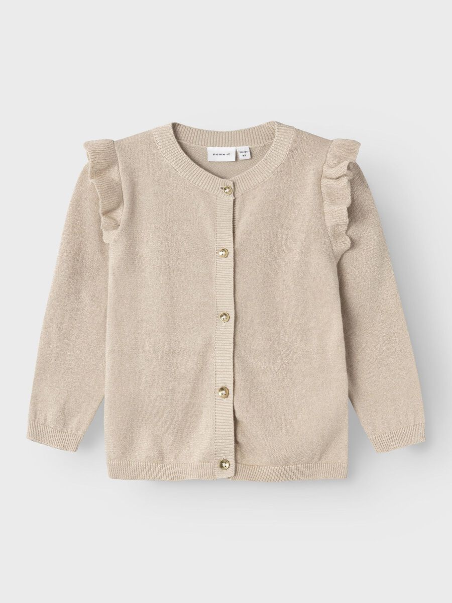 name it REGULAR FIT KNITTED CARDIGAN, Peyote, highres - 13233184_Peyote_1129861_003.jpg