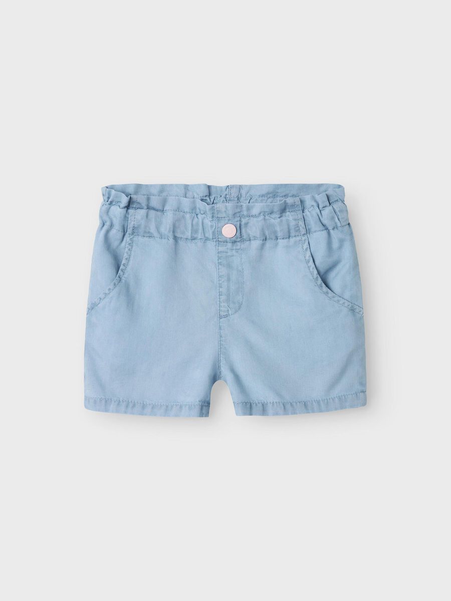 name it LOOSE FIT DENIM SHORTS, Light Blue Denim, highres - 13241888_LightBlueDenim_003.jpg