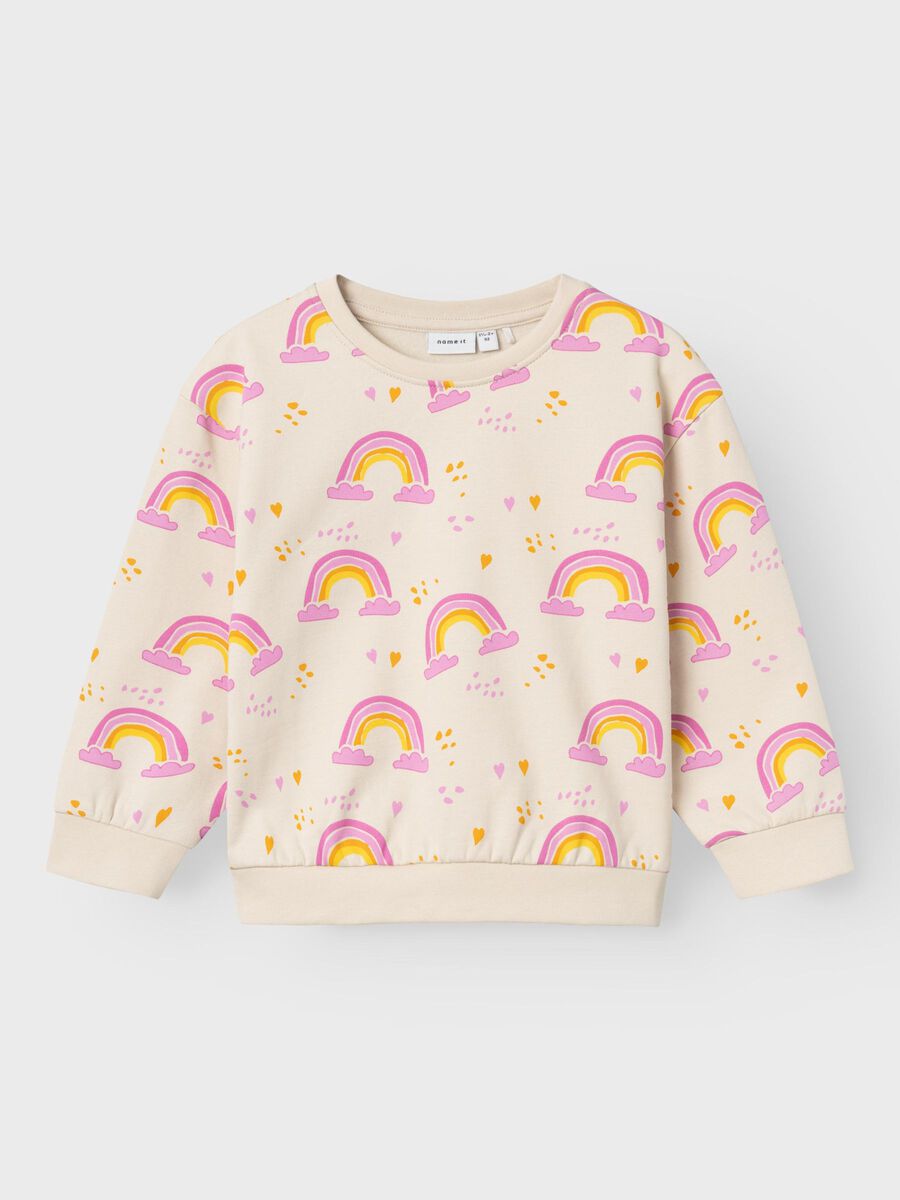 Name it REGENBOOG LANGE MOUWEN SWEATSHIRT, Sandshell, highres - 13205423_Sandshell_003.jpg