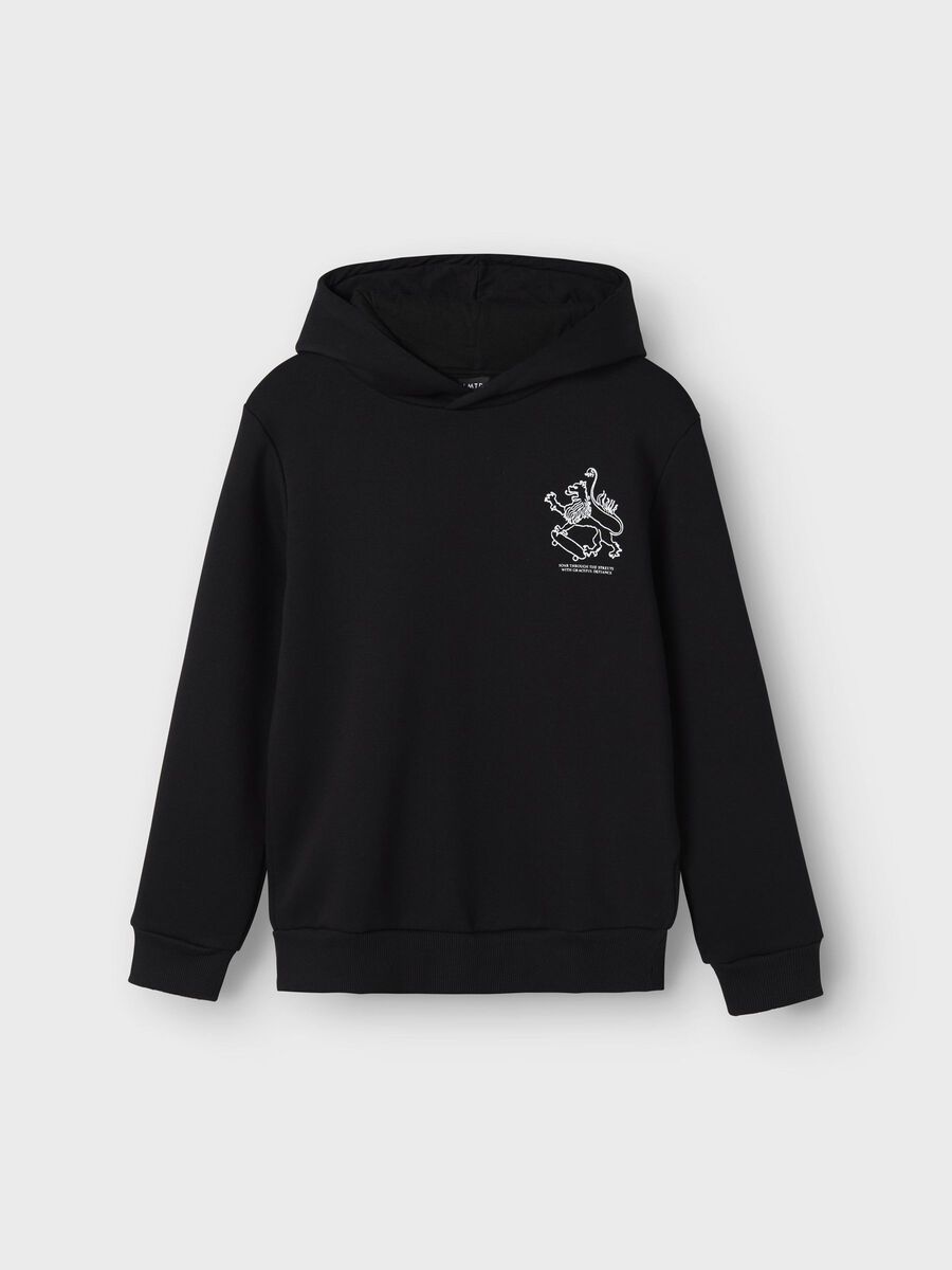 Name it LOOSE FIT HOODIE, Black, highres - 13246183_Black_003.jpg