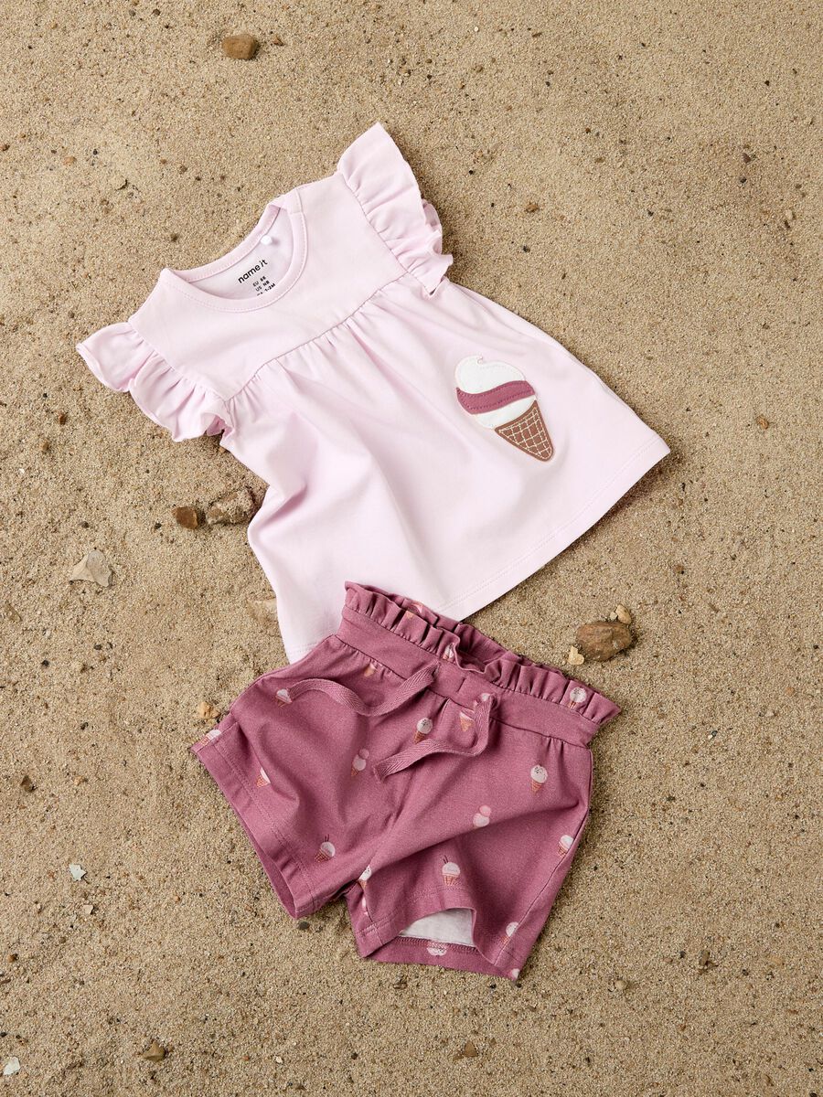 Product carousel image - ORGANIC COTTON TOP, Cradle Pink | 1